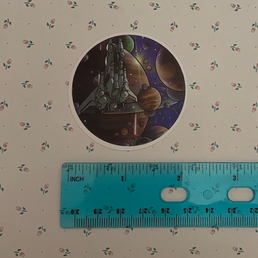 Spaceship Planet Sticker - Picture 2 of 2